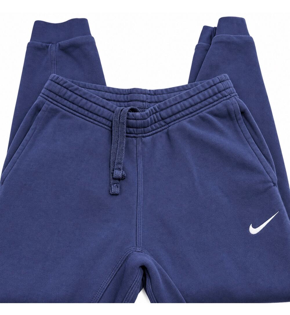 Nike Fleece Joggers Sweatpants Navy Tapered Leg, Activewear, Men's Size Small